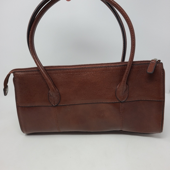 Wilsons Leather Vintage Handbag Bag Brown Shoulder - Picture 3 of 11